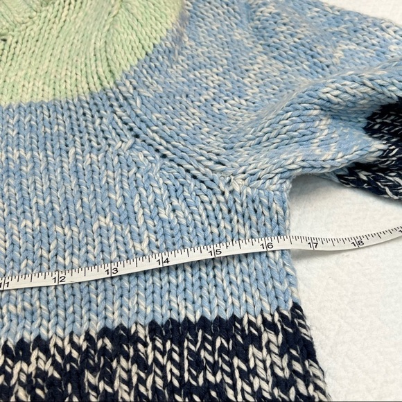 𝅺525 America Colourblock Balloon Sleeve in Midnight Multi Sweater Size XS - Picture 10 of 12